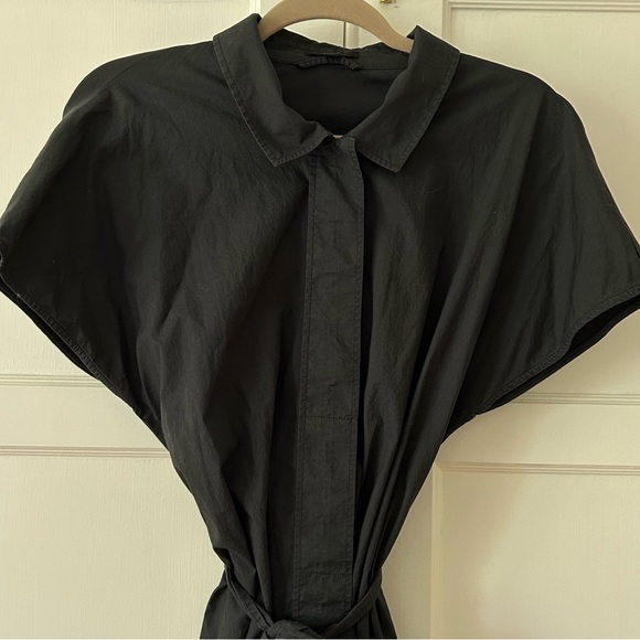 COS BELTED SHIRT DRESS IN DARK GREEN - Picture 3 of 6